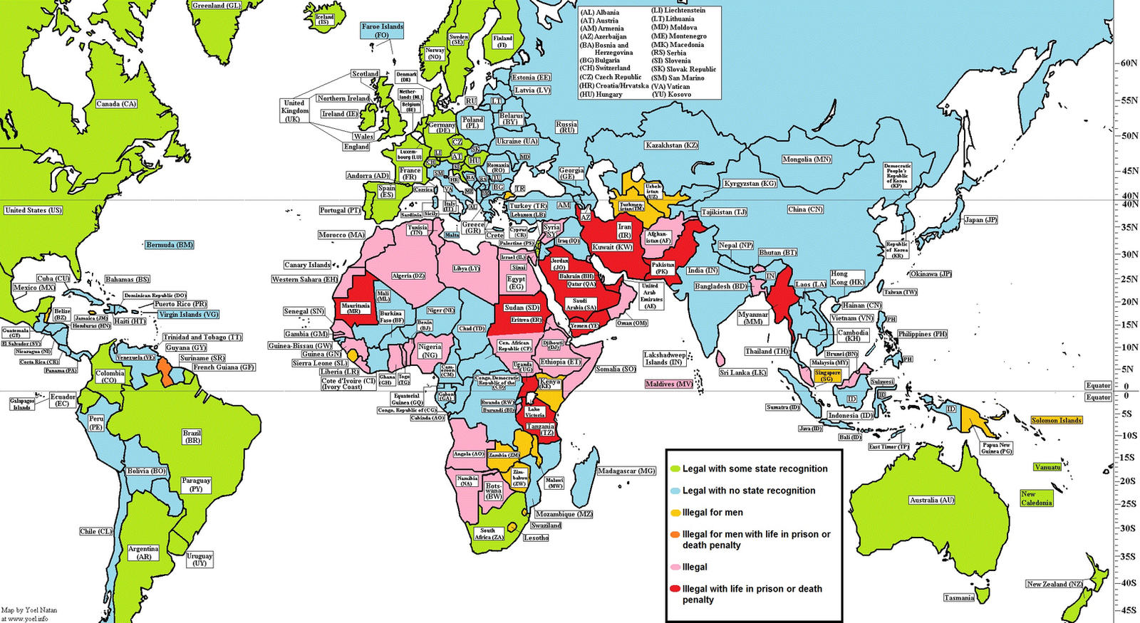 LGBT World Rights Map