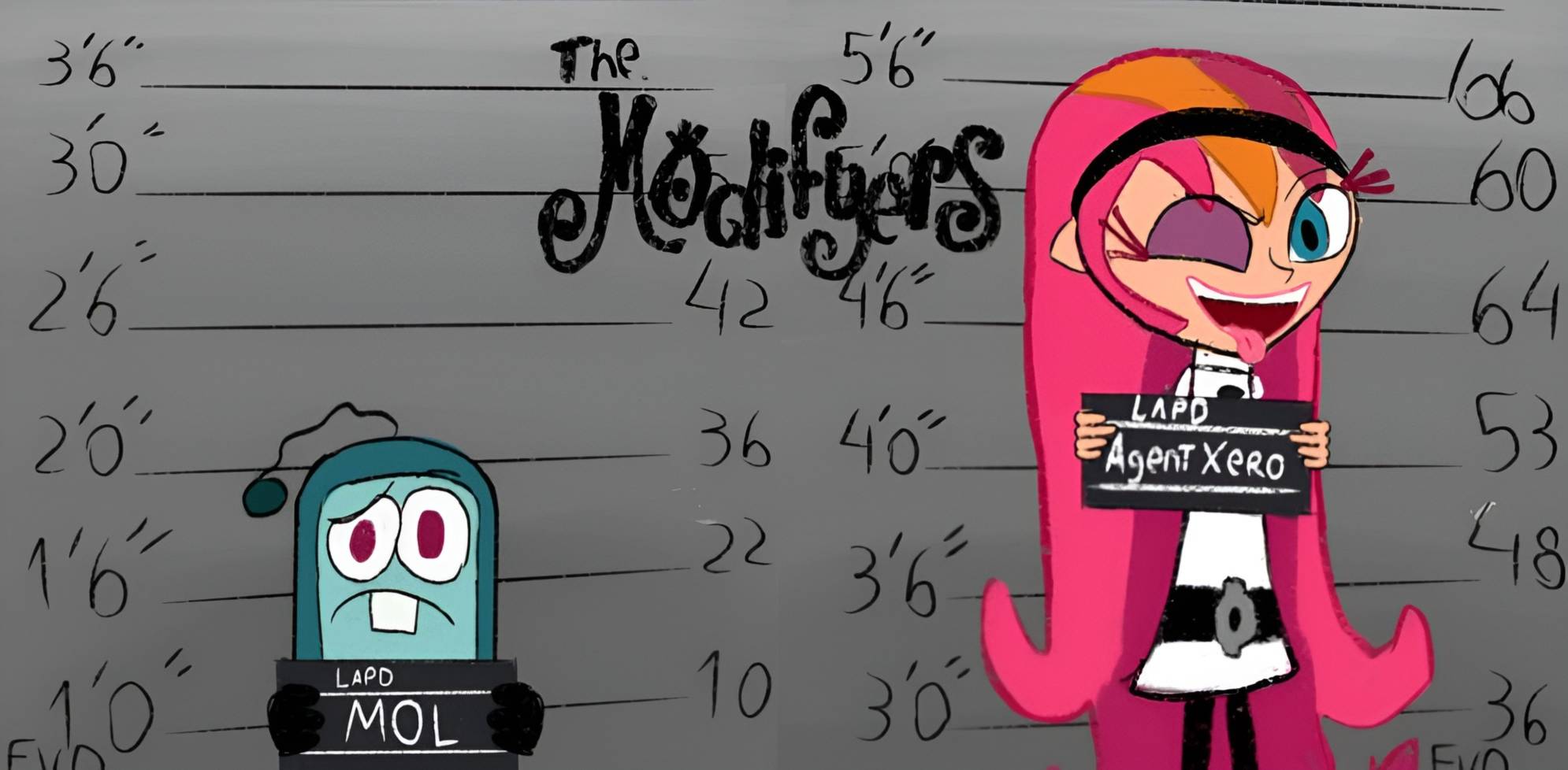 Modifiers Show The modifyers Agent xero and Mol. Barbie jail meme by FerVilDraws on ...