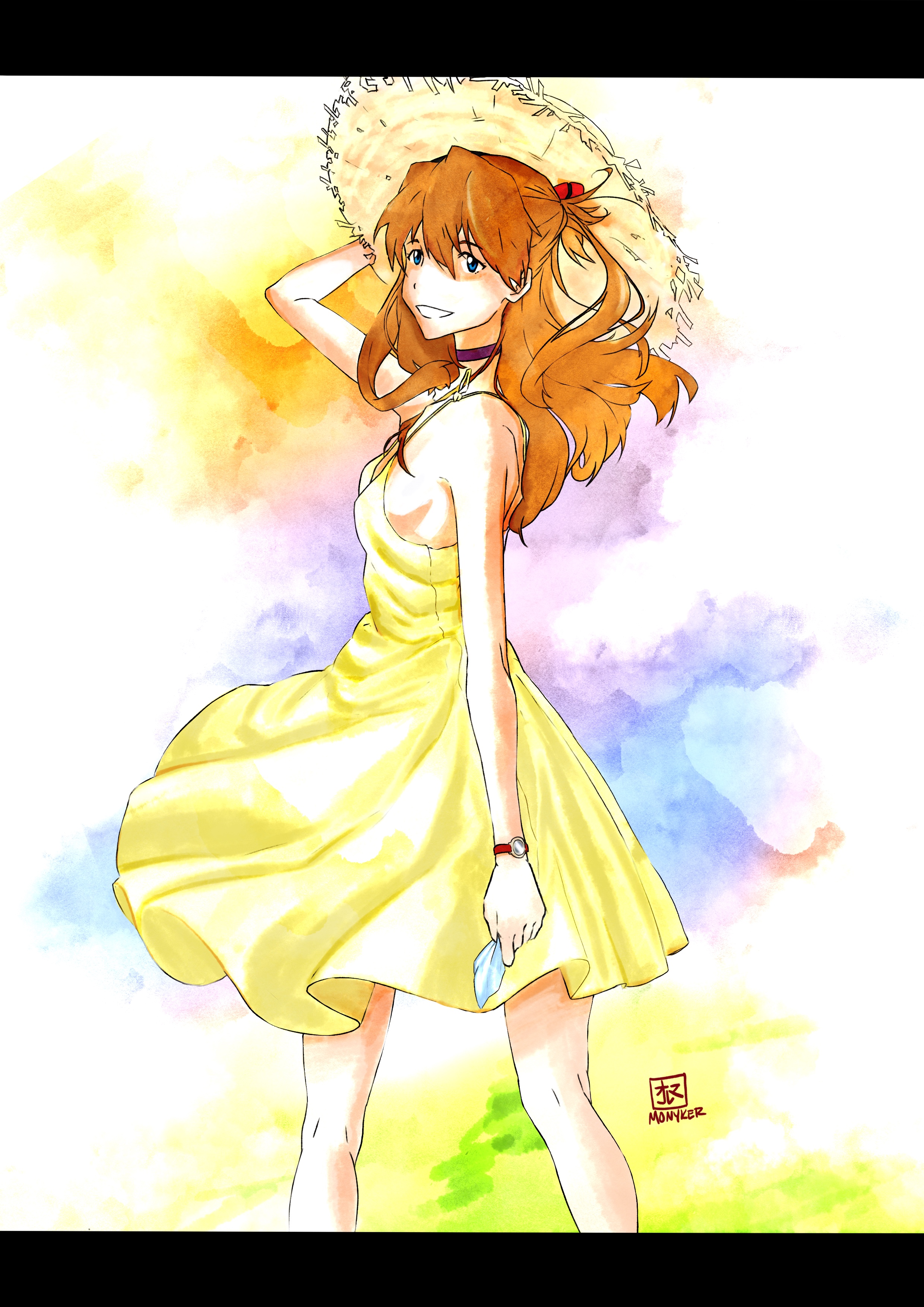 Asuka Langley Summer dress by Monyker on DeviantArt Asuka Langley Summer dress by Monyker on DeviantArt