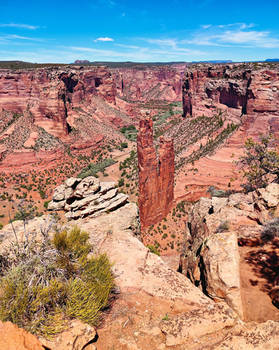 Spider Rock At Canyon De Chelly