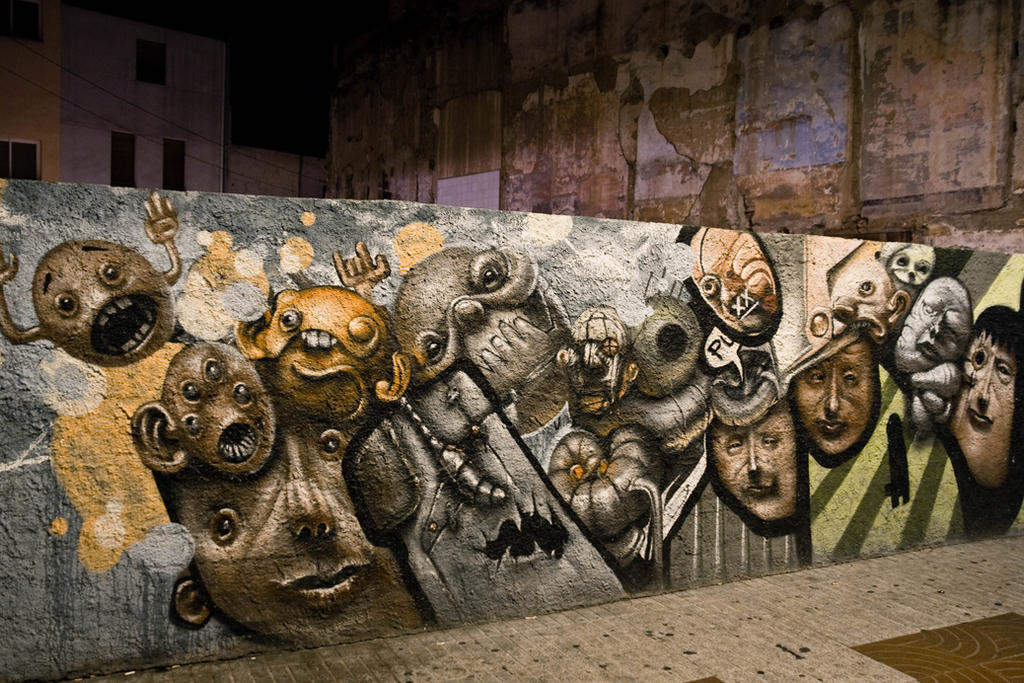 Graffiti, faces