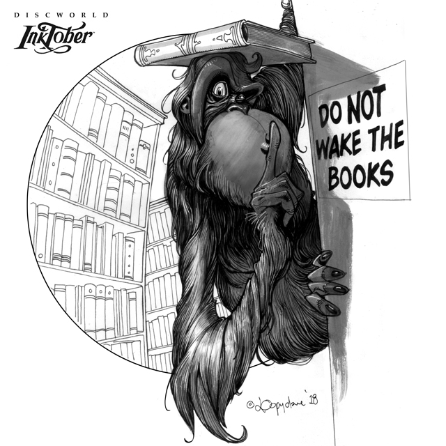 inktober 21 The Librarian