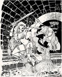 Red Sonja after Frank Thorne