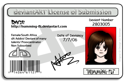 dA Licence ID