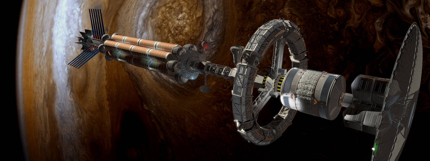 Fusion Powered Deep Space Explorer - At Jupiter by fragomatik on DeviantArt