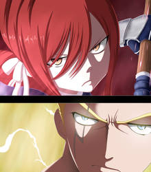 fairy tail 100 years quest 43 Erza vs Laxus