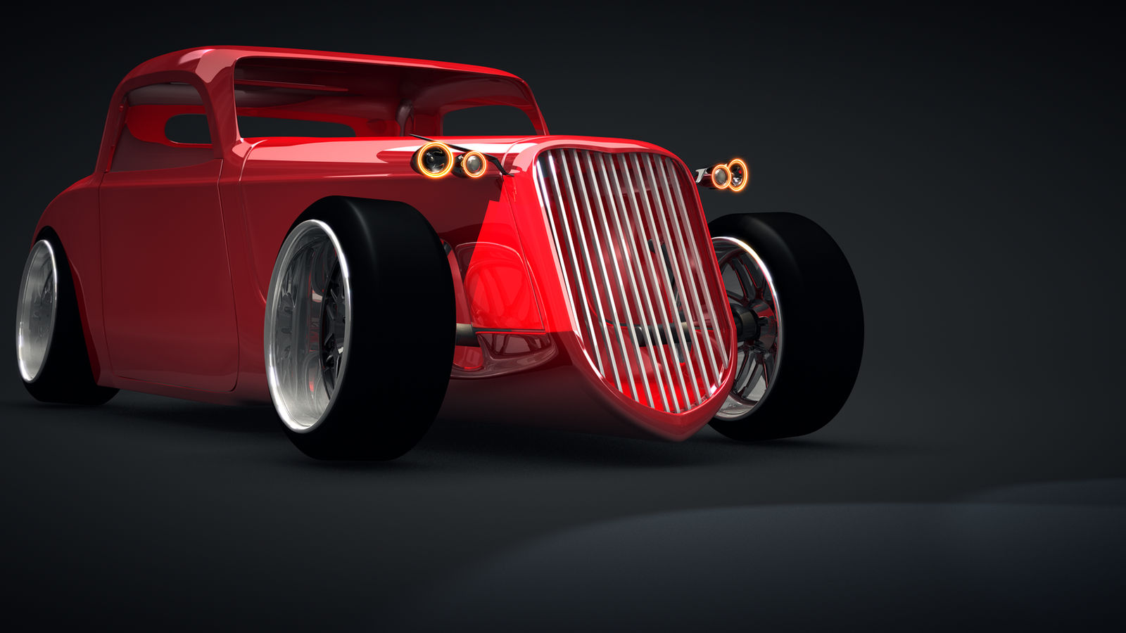 '33 Ford Coupe HotRod Render