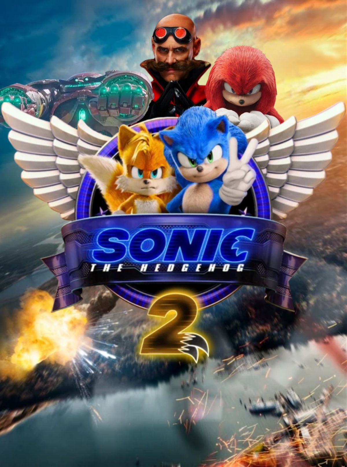 Sonic Movie 2 poster (Pre-Redesign edition) by SuperSentaiHedgehog on  DeviantArt