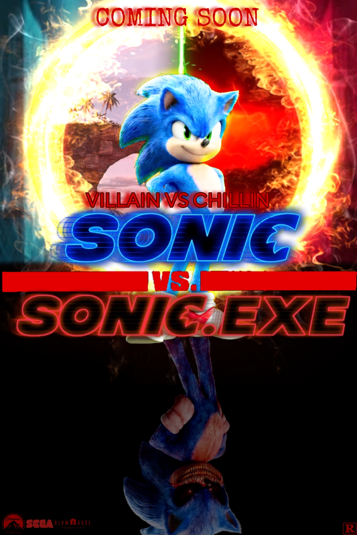 Movie Super Sonic vs Sonic exe #moviesonic #moviesupersonic #moviesoni