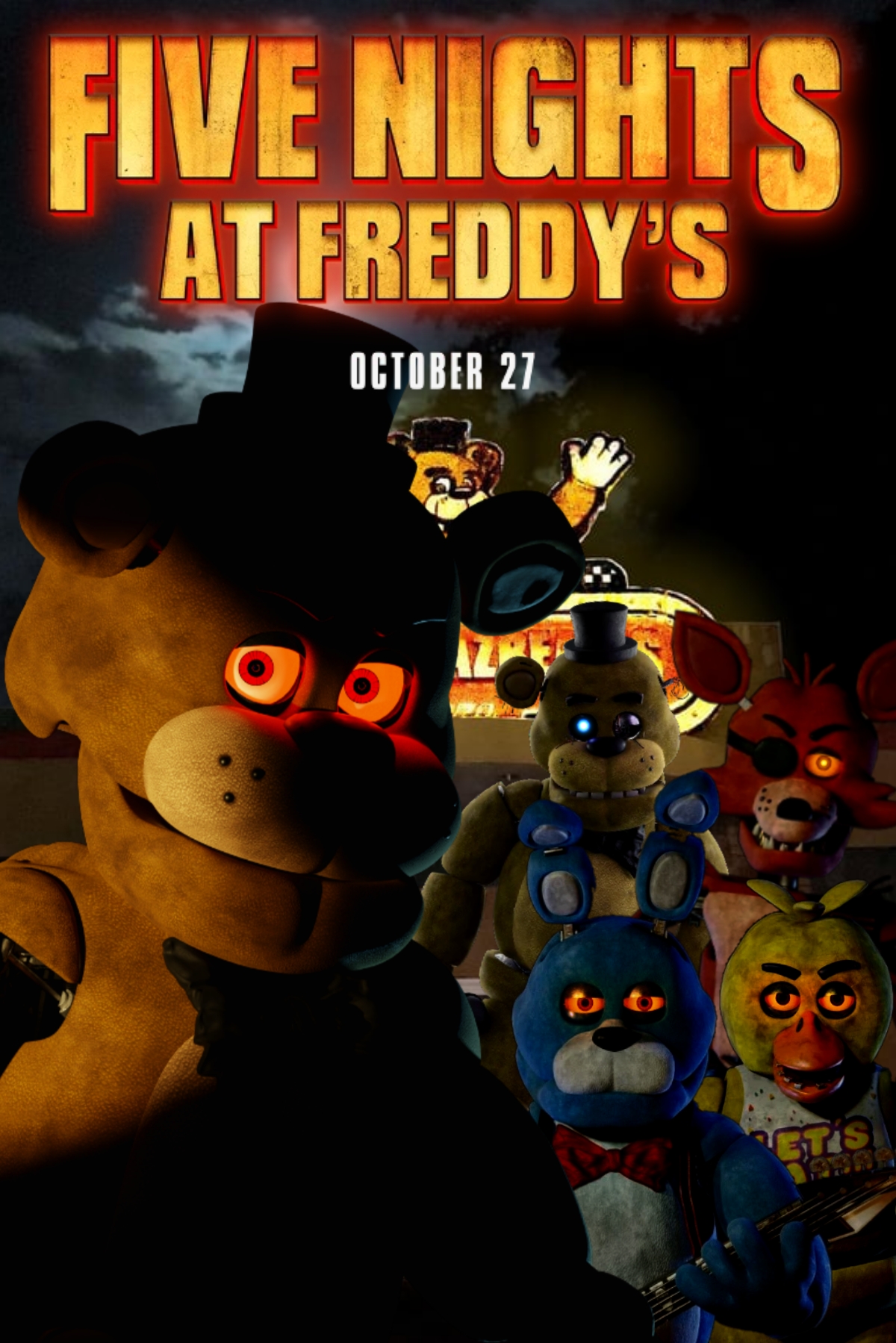 Five Nights at Freddy's - Remake Movie Poster by BlueprintPredator on  DeviantArt