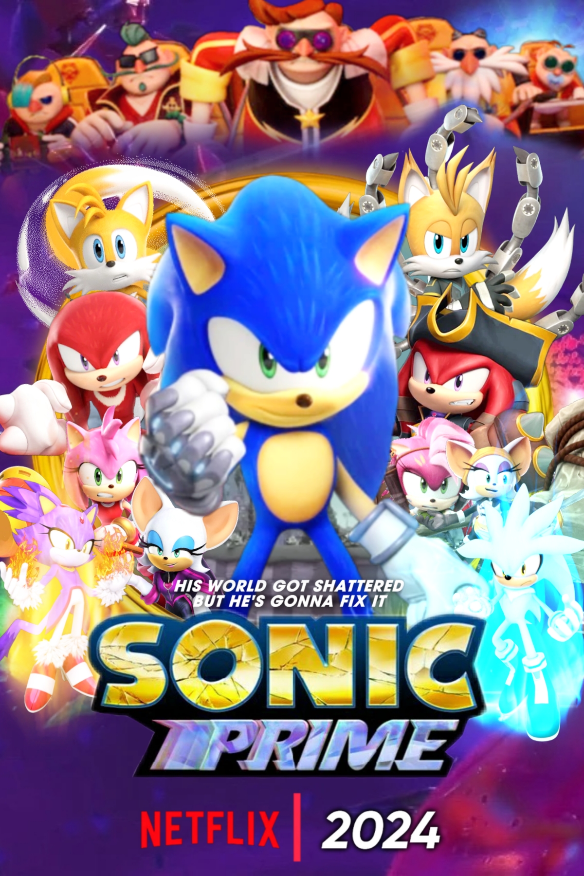 Sonic Prime Season 3 - Teaser Poster (Fanmade( by heybolol on