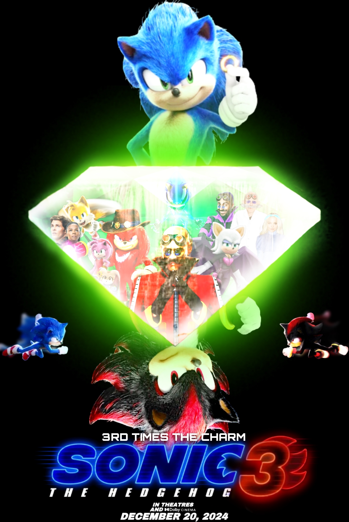 Sonic Movie 3 Poster(Fan Made) by TailsTheDesigner92 on DeviantArt