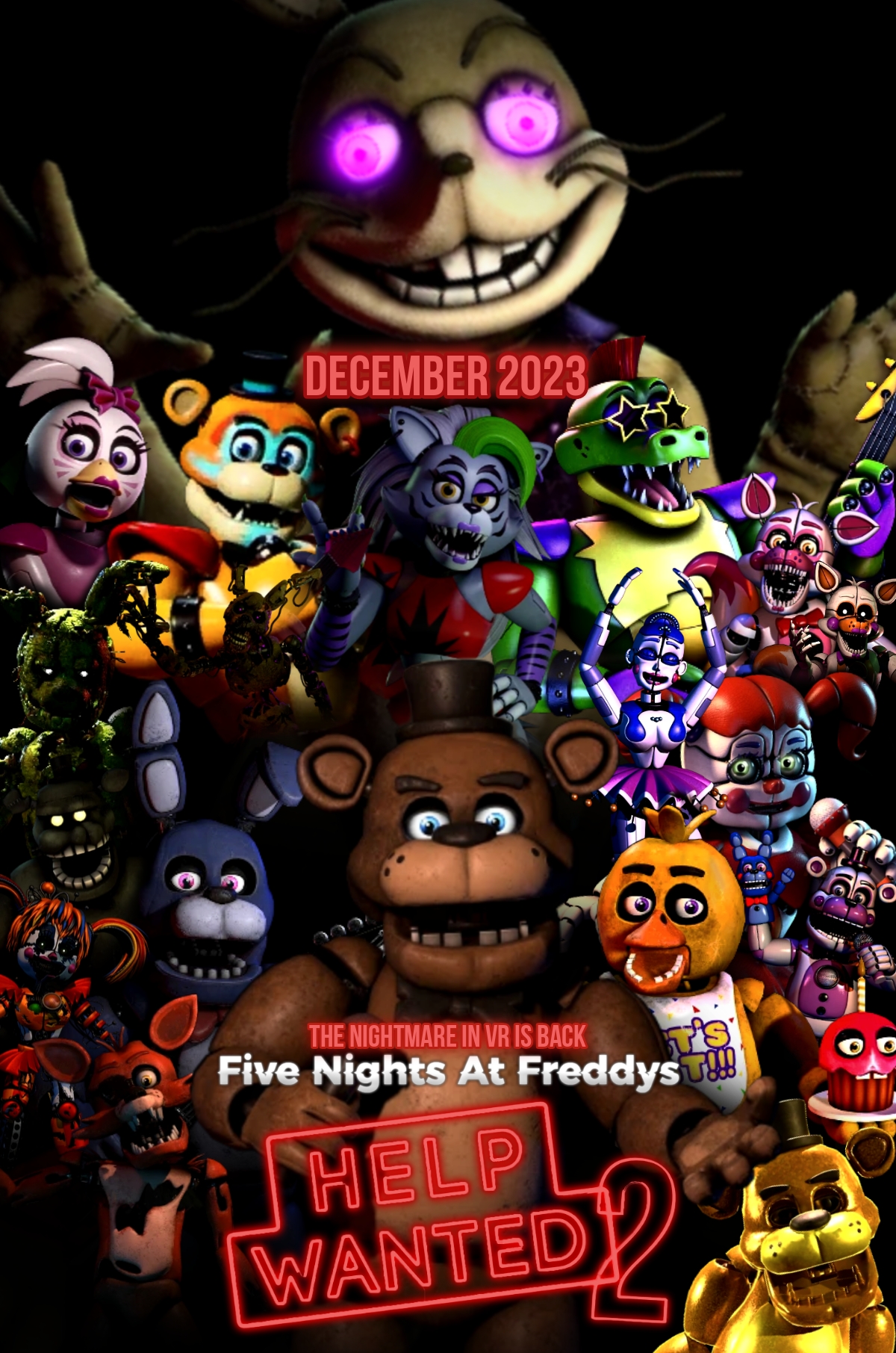 Five Nights At Freddy's Help Wanted 2 Cover Art Revealed #fnaf #theblo, Five  Night At Freddy's