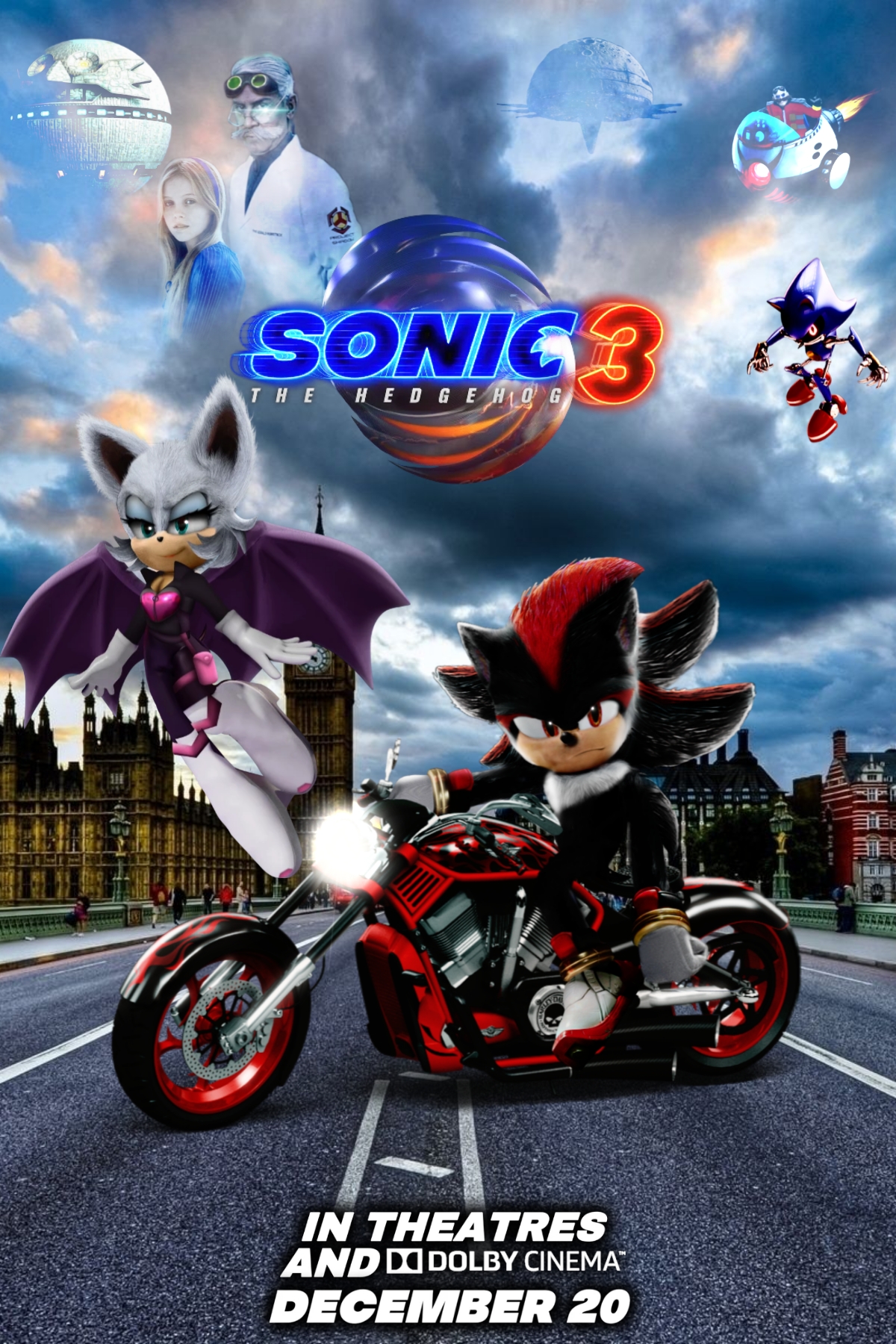 Custom Sonic The Hedgehog 3 Shadow poster by Nikisawesom on DeviantArt