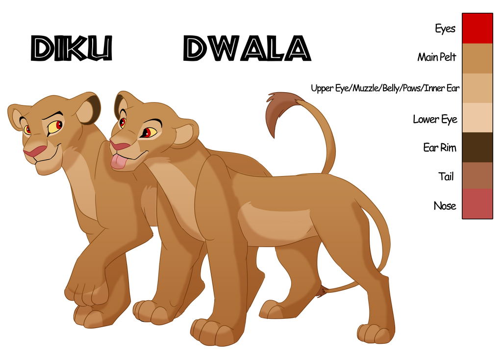 Diku And Dwala Character Sheet by albinoraven666fanart on DeviantArt