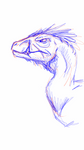 Gruff raptor sketch by albinoraven666fanart