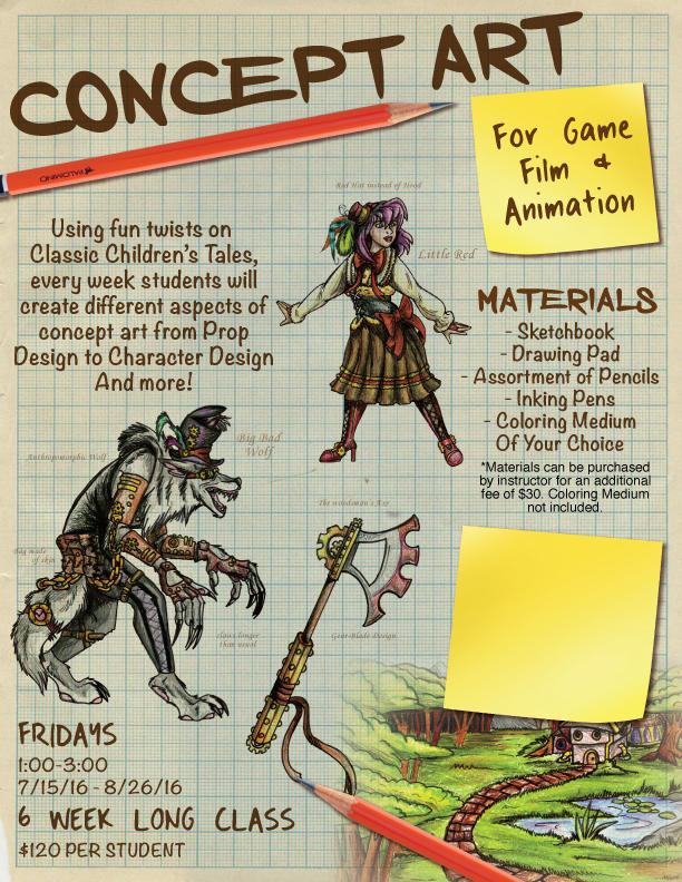 Concept Art Class Promotion by albinoraven666fanart on DeviantArt