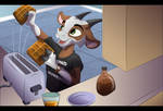 Yay Waffles! by albinoraven666fanart