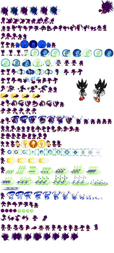 Darkspine Sonic 5 by Phantom644 on DeviantArt, darkspine sonic sprite sheet  