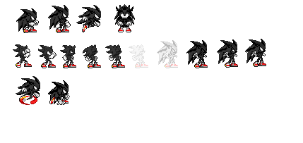 Dark Sonic sprites still more by Phantom644 on DeviantArt