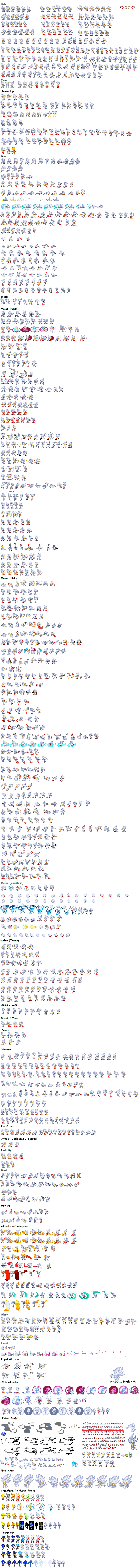 Semi Super Mecha Sonic Sprites by sonicmechaomega999 on DeviantArt