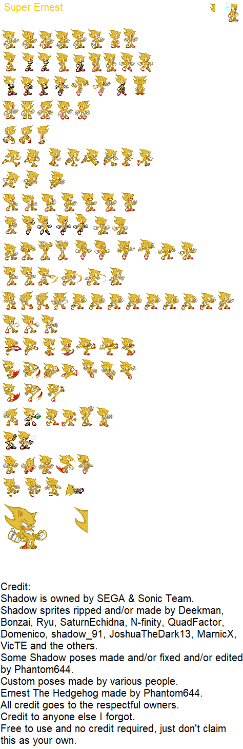 Line up of WhiteFelineWonders sonic sprites : r/SonicSpriteArt