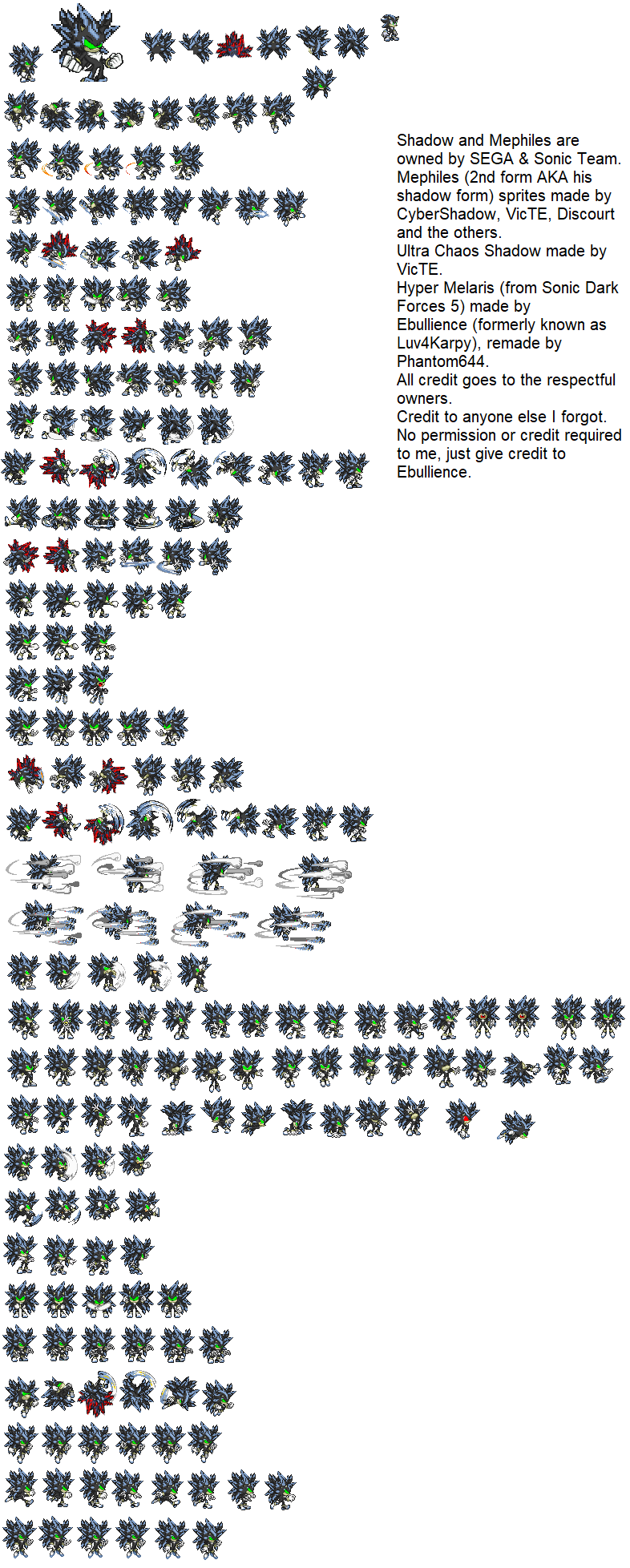 Darkspine Sonic sprites sheet updated W.I.P by DarkSeth644 on