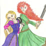 Rapunzel and Merida