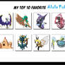 Top 10 Favorite Alola Pokemon