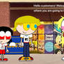 Party City welcoming customers to her store
