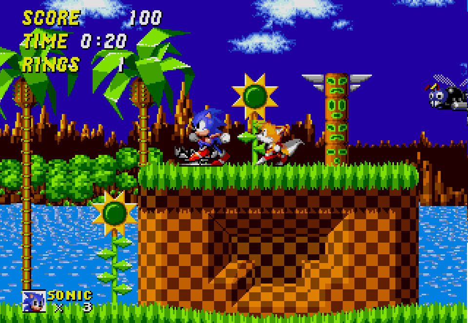 Sonic and Tails in Green Hill Zone by SOLIDCAL on DeviantArt