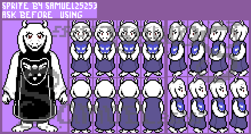 Undertale Toriel Spritesheet By Samuel25253 On DeviantArt undertale-toriel-spritesheet-by-samuel25253-on-deviantart