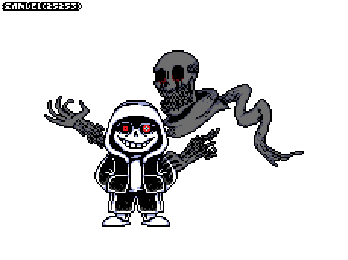 Dust Sans and Dustdust Sans Battle Sprites Revamp by JesterBones4150 on  DeviantArt