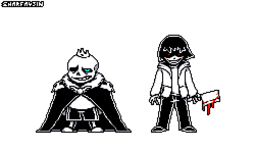 (Storyshift) Sans n Chara by Sharfav3in on DeviantArt