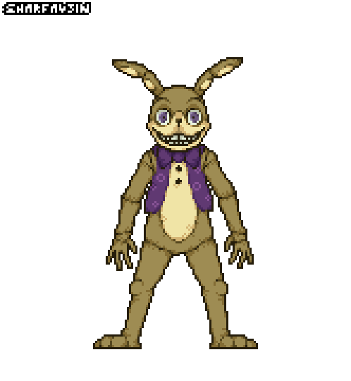 Fnaf) Glitchtrap by Sharfav3in on DeviantArt