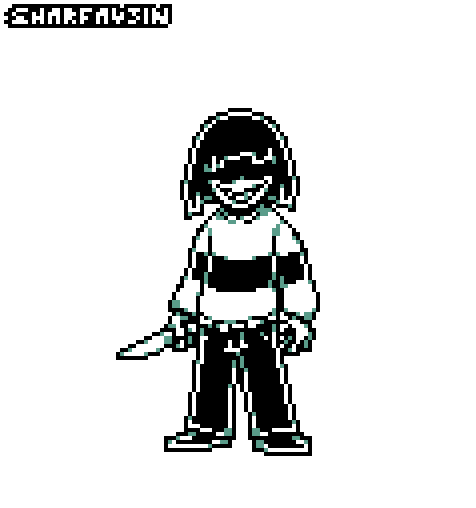 Undertale Chara Battle Sprite By Sharfav3in On Deviantart