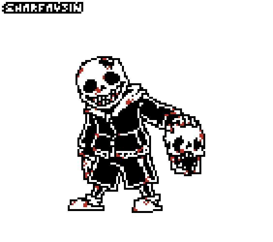 spookafie on X: tried out pixel art #sans #insanitysans