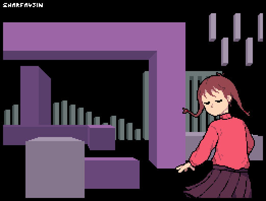 Yume Nikki - Madotsuki Anime vs Game Windows XP Bliss Mashup | Art Board  Print