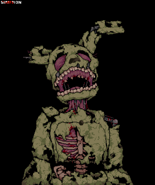 Fnaf) Glitchtrap by Sharfav3in on DeviantArt