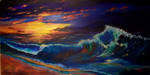 rainbow ocean by Ajala