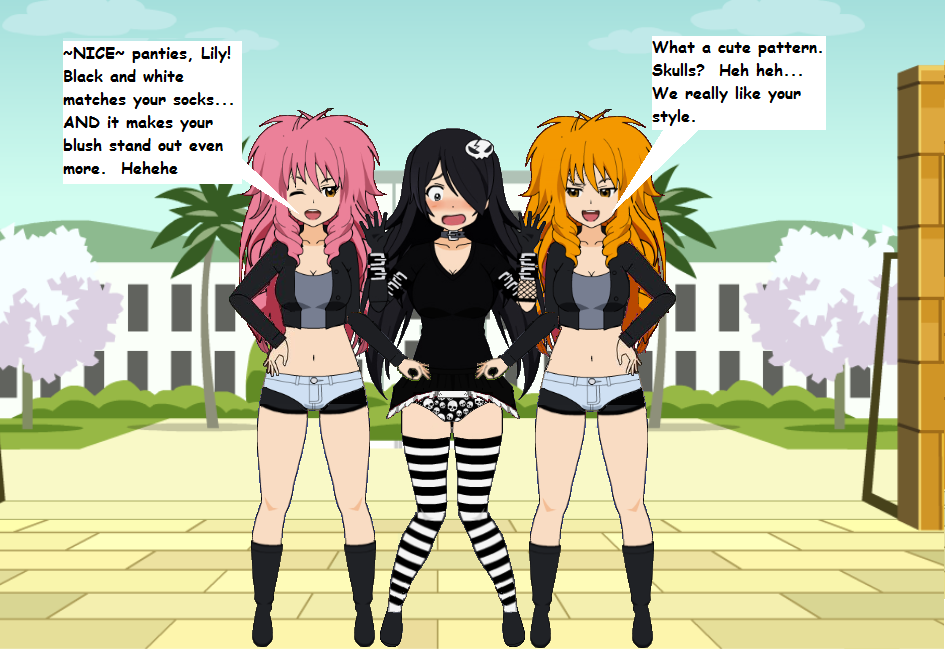 Lily Skirt Flip by AverageDash on DeviantArt