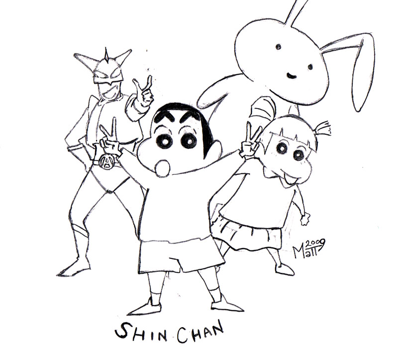 shin chan sketch by mattwelch on deviantart