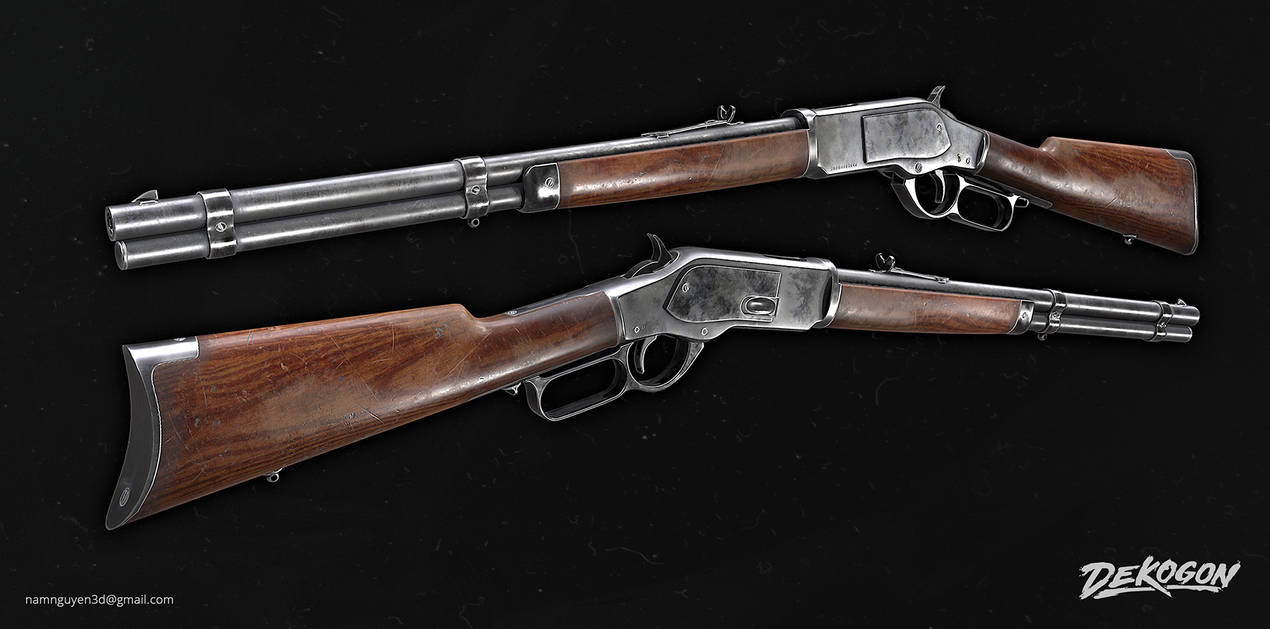 Lever rifle by NamNguyen3D