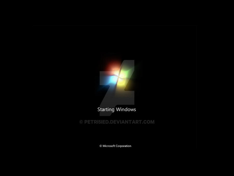 Windows 7 - Boot Screen by petri5ied on DeviantArt