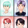 Colored Sketch: BTS Boys