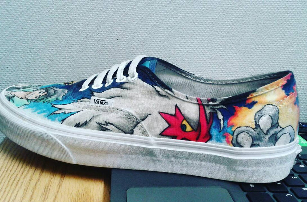 Personal Copic designed Vans Shoes by LukeArt82 on
