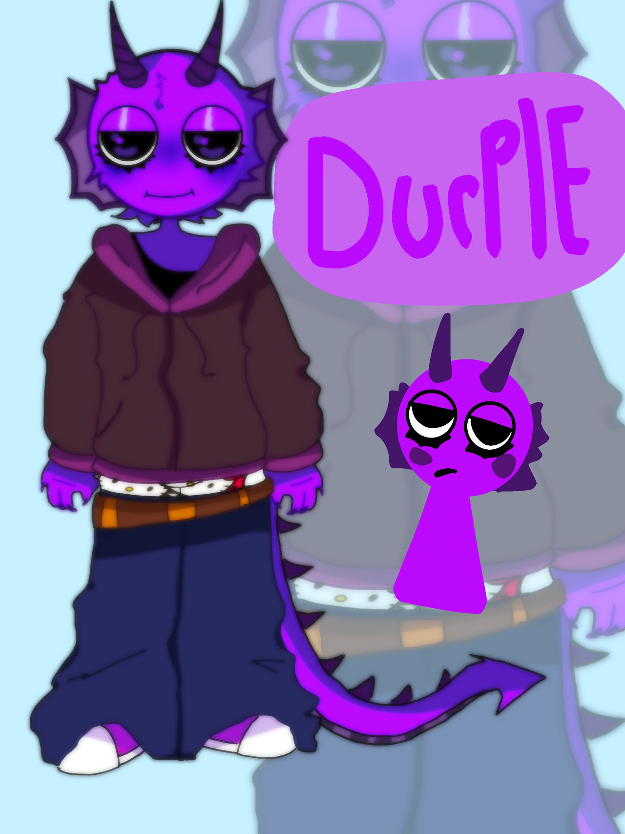 Durple The Rabbit Durple! From Sprunki by Someonewashereyay on DeviantArt