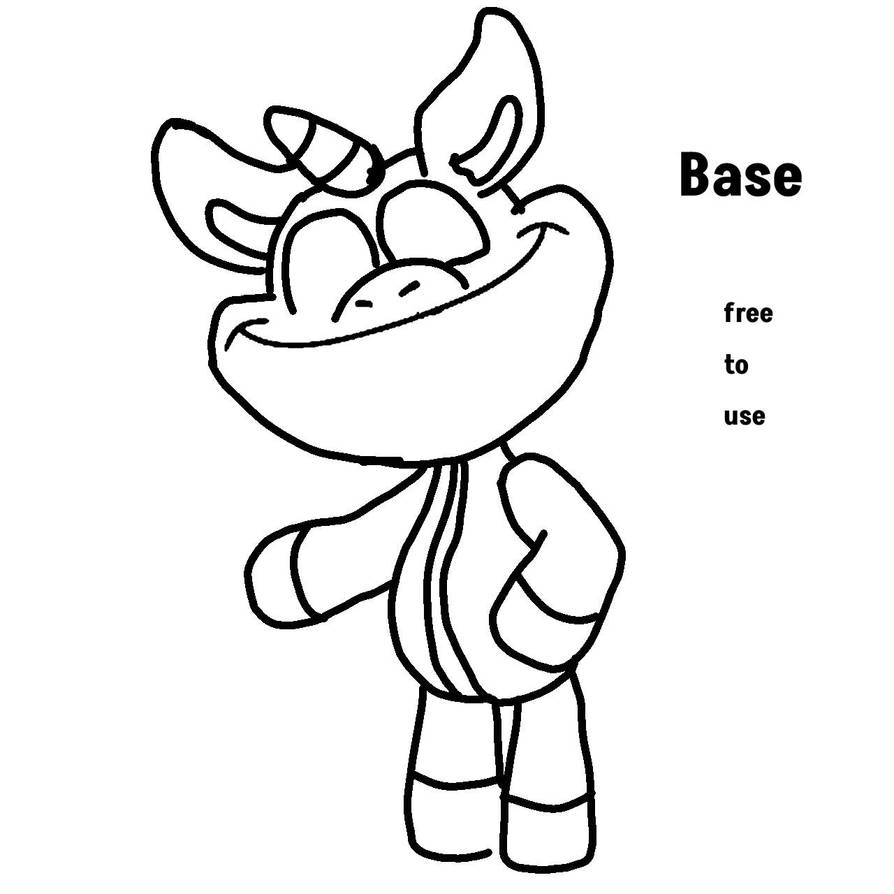 Smiling Base Free smiling critters base by Yvettemac on DeviantArt