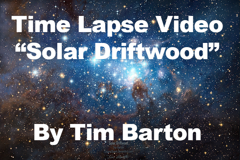 Nebula Painting Time Lapse Video - Solar Driftwood