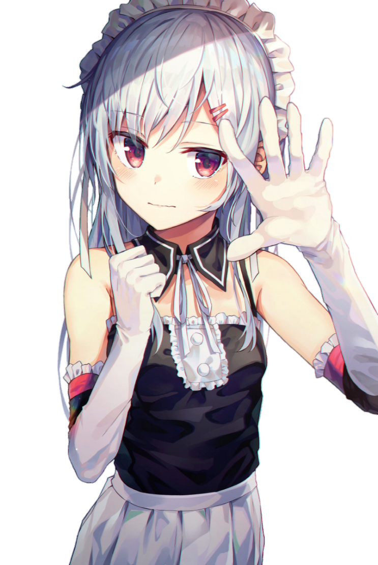 White Hair Girl (Original) Render 077 by Yamyumchann on DeviantArt